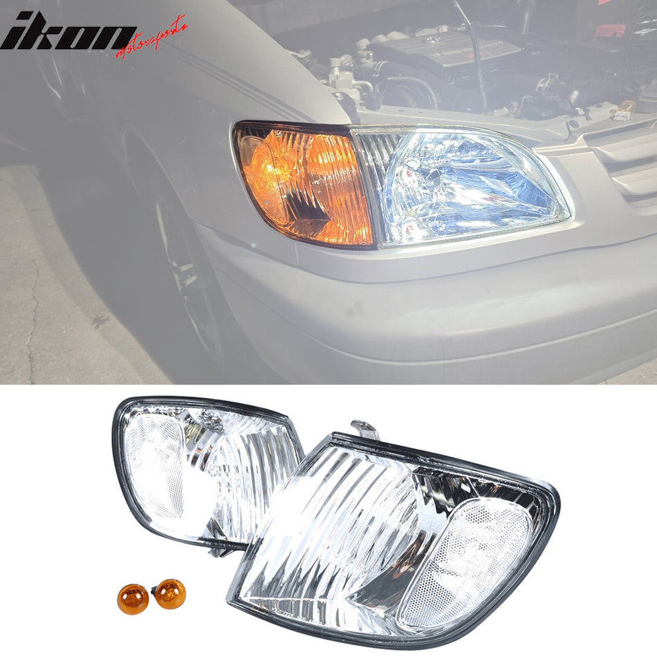 Fits 01-03 Toyota Sienna Signal Corner Lamps Lights Pair Right + Left