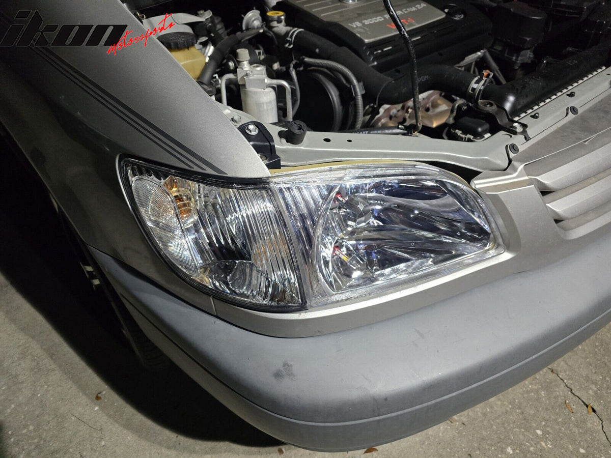 Fits 01-03 Toyota Sienna Clear Signal Corner Lights Lamps Pair Right + Left