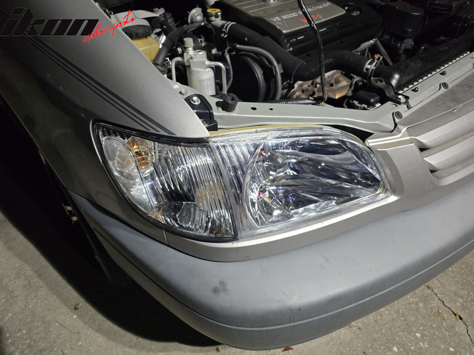 Fits 01-03 Toyota Sienna Clear Signal Corner Lights Lamps Pair Right + Left