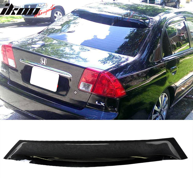 2001-2005 Honda Civic EM2 4Dr Roof Spoiler Sun Window Spoiler Rain Guard