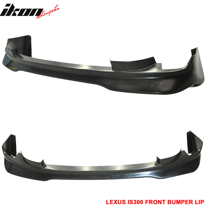 V Style Front Bumper Lip Splitter For 2009-2010 Lexus IS250 IS350 - Unpainted PU