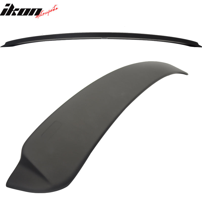 Roof Spoiler Compatible With 1999-2005 BMW E46 Coupe, ABS Matte Black Rear Spoiler Deck Lip Wing by IKON MOTORSPORTS, 2002 2003 2004 2005