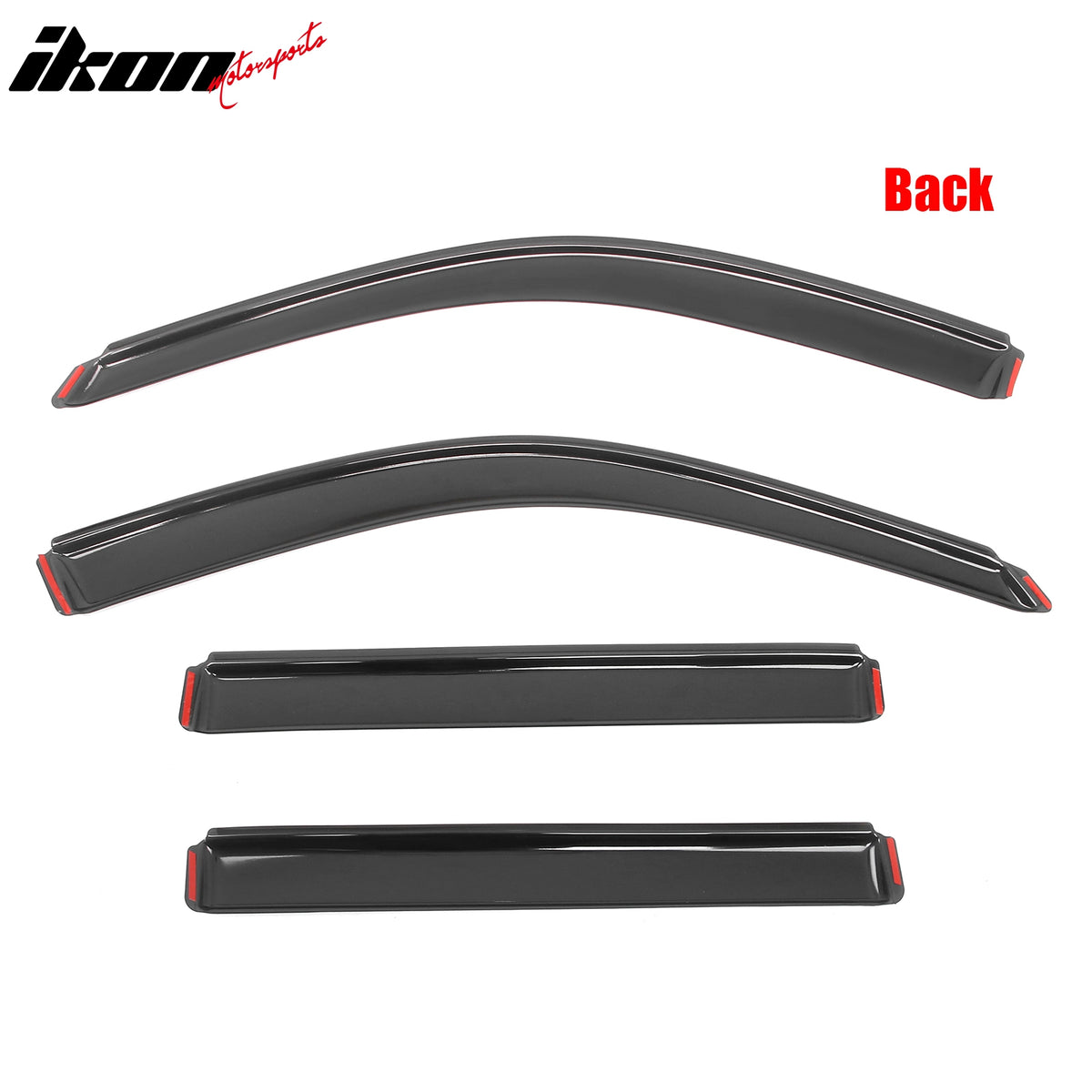 Fits 01-07 Toyota Highlander Acrylic Window Visors In-Channel Rain Sun Deflector