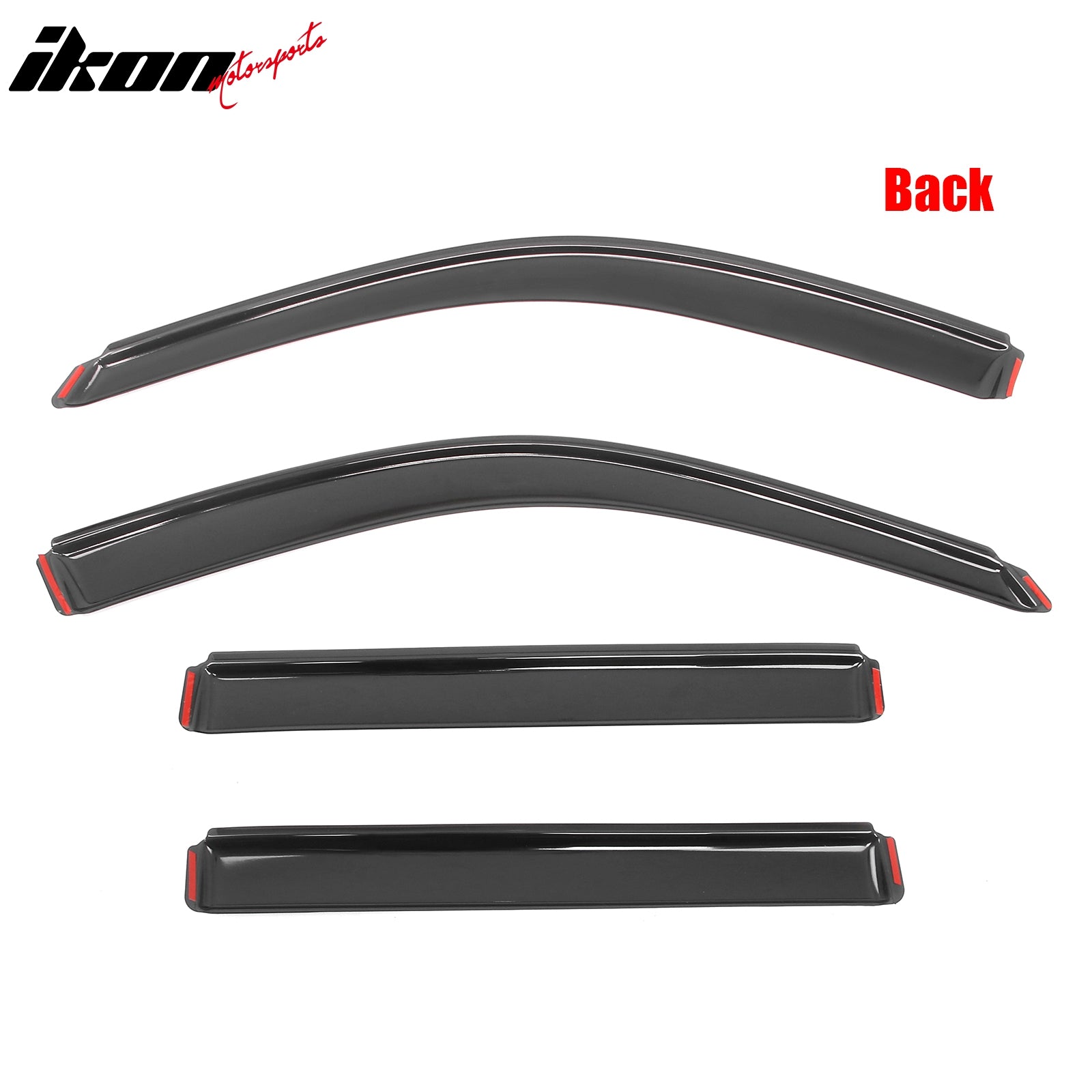 Fits 01-07 Toyota Highlander Acrylic Window Visors In-Channel Rain Sun Deflector