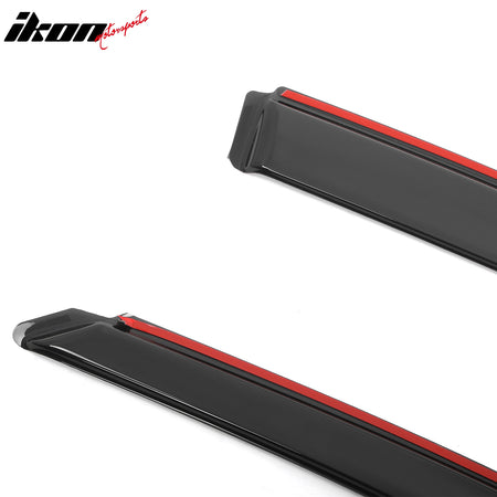 Fits 01-07 Toyota Highlander Acrylic Window Visors In-Channel Rain Sun Deflector