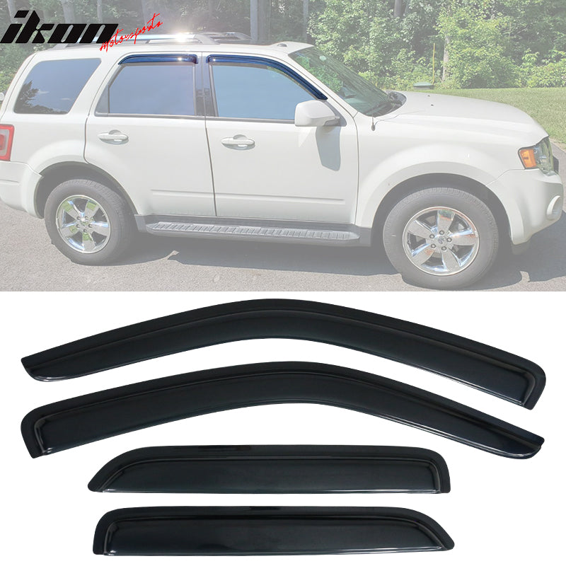 2001-2012 Ford Escape & Mazda Tribute & Mercury Mariner Smoke Visor Wi