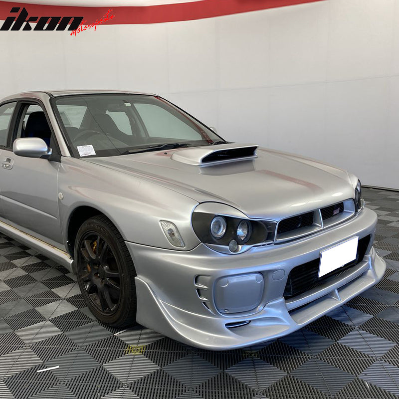 Front Bumper Lip Compatible With 2002-2003 Subaru Impreza WRX Sedan/RS Sedan, Not Fits Wagon, Cw Style PU Black Front Lip Spoiler Splitter by IKON MOTORSPORTS