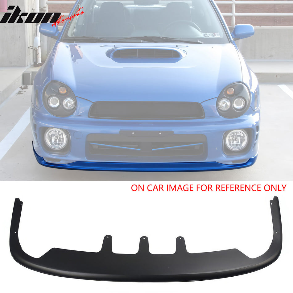 2002-2003 Subaru Impreza WRX Sedan PD Matte Black Front Bumper Lip PP