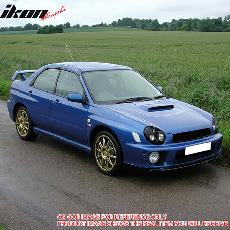 For 02-03 Subaru Impreza WRX Sedan PD Style Front Bumper Lip Spoiler Matte Black