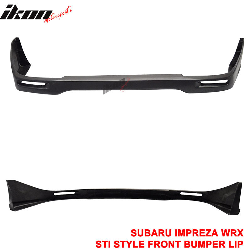 Fits 02-03 Subaru Impreza WRX STI Style Sedan Front Bumper Lip Spoiler Unpainted