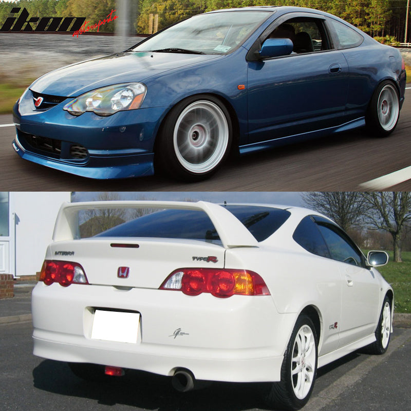 c west front lip dc5 C-West Aero Half Spoiler (Urethane) | Body Kit Pieces for Acura Integra Type-R C-West N1 Aero Front Bumper