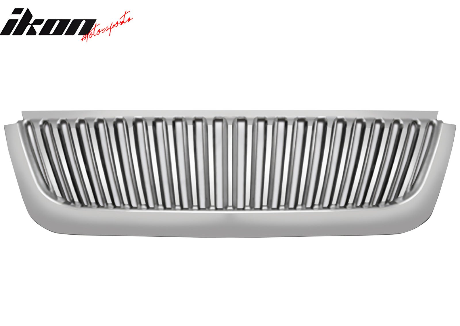 2002 - 2005 Ford Explorer Vertical Style Front Upper Hood Grill ChromeIkon Motorsports