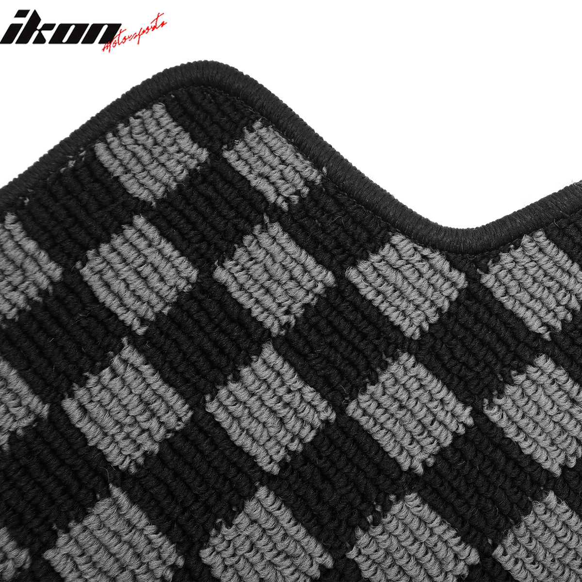 Fits 02-06 Acura RSX 2DR Floor Mats Non-Slip Carpets Checkered Black Gray Plaid