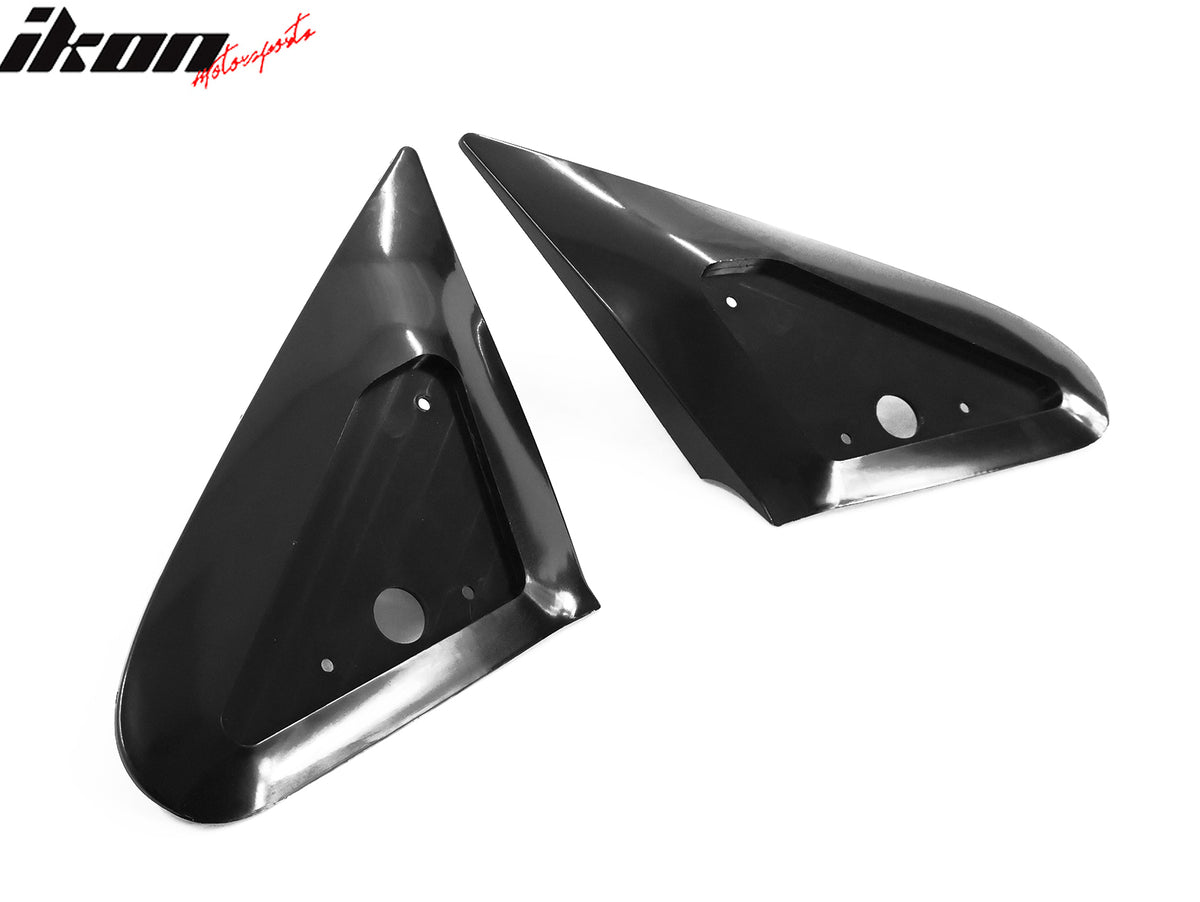 Fits 02-06 Acura RSX DC-5 Black Side Mirror Base Replacement Pair