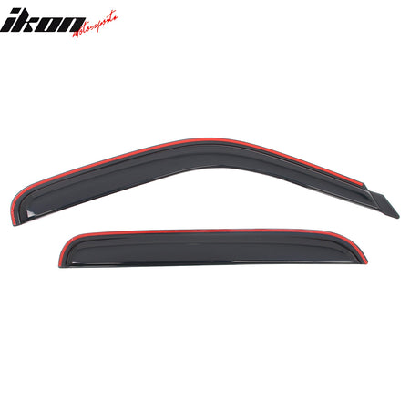 Fits 01-06 Chevy Silverado GMC Sierra 1500 2500 Crew Cab Window Visor In-Channel