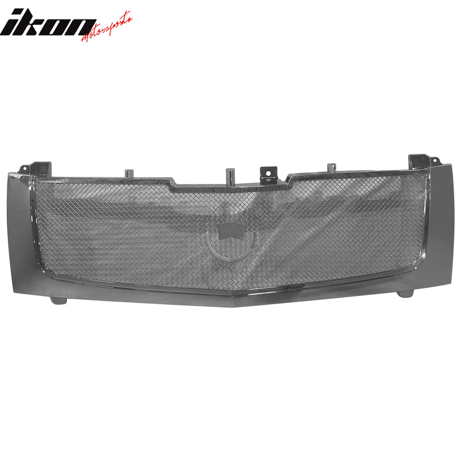 2002 - 2006 Cadillac Escalade Mesh Style Chrome Front Upper Grille ABSIkon Motorsports