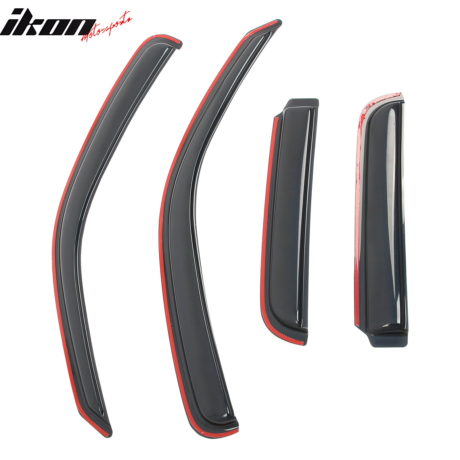 Fits 02-07 Jeep Liberty In Channel Acrylic Window Visors Side Sun Rain Deflector