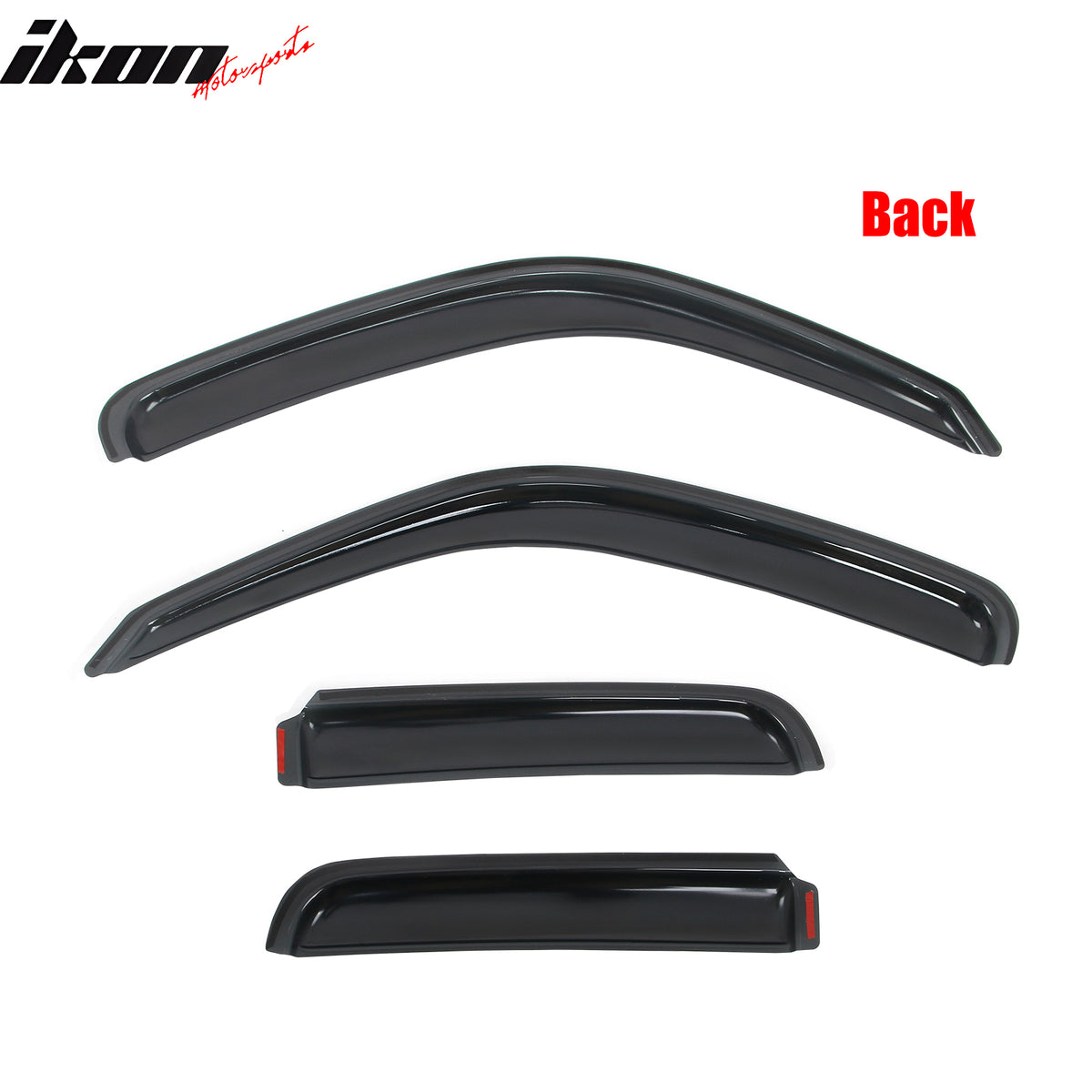 Fits 02-07 Jeep Liberty In Channel Acrylic Window Visors Side Sun Rain Deflector