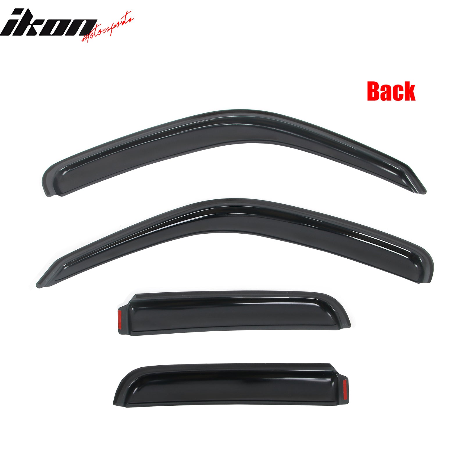 Fits 02-07 Jeep Liberty In Channel Acrylic Window Visors Side Sun Rain Deflector