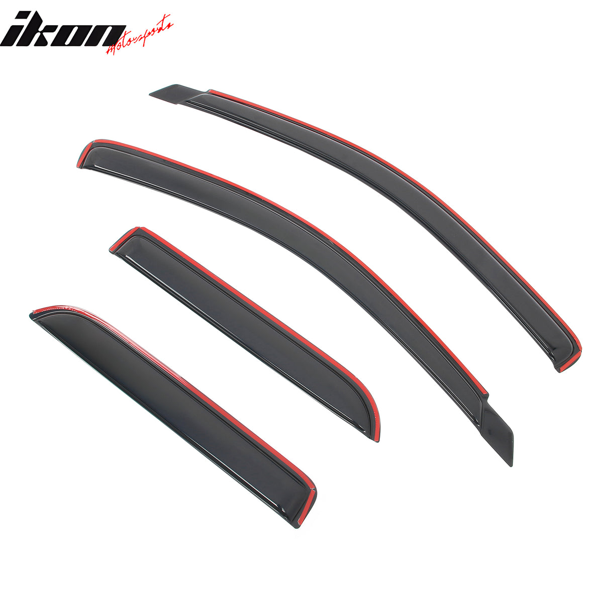 Fits 02-09 Dodge Ram 1500 2500 3500 Quad Cab Window Visors Deflectors In Channel