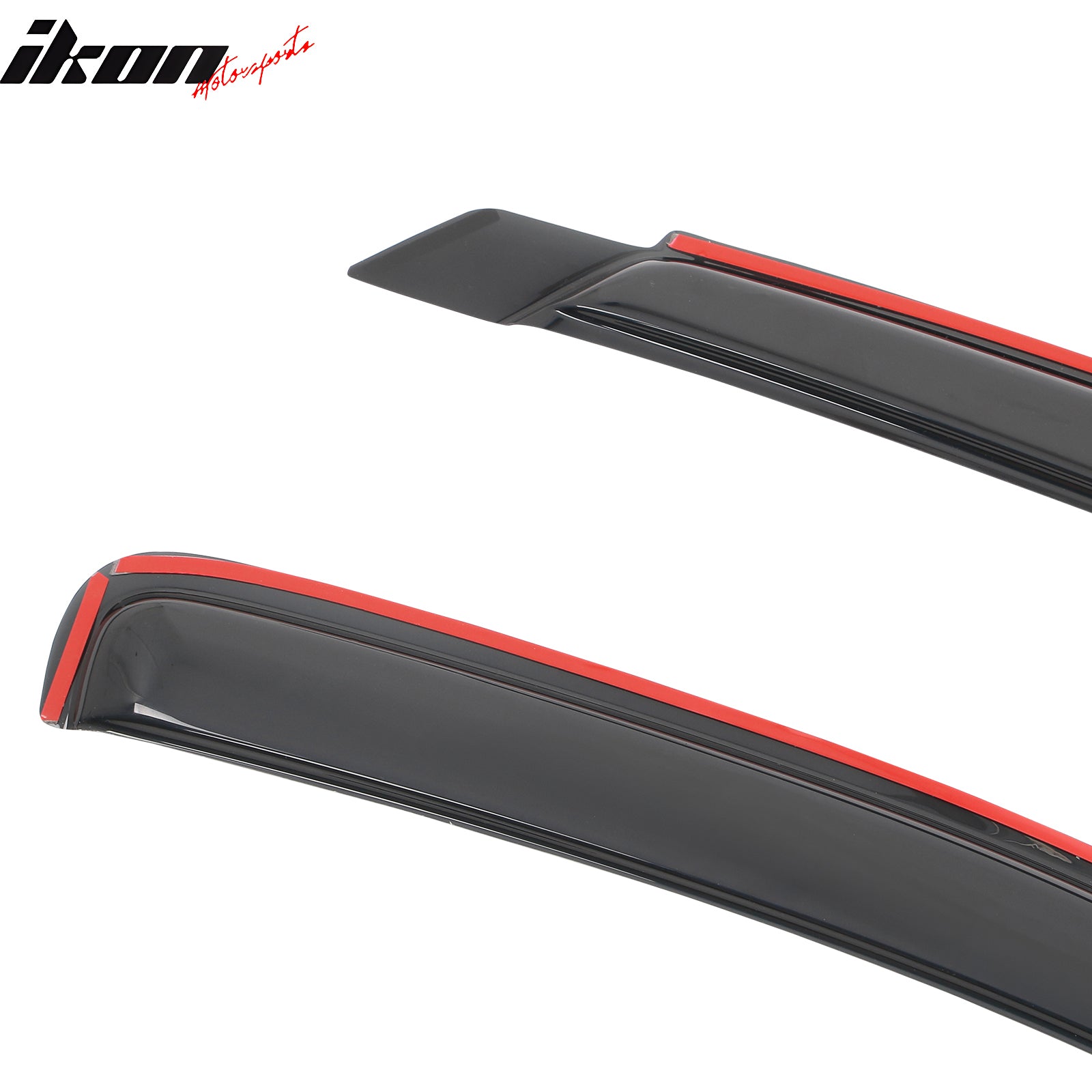 Fits 02-09 Dodge Ram 1500 2500 3500 Quad Cab Window Visors Deflectors In Channel