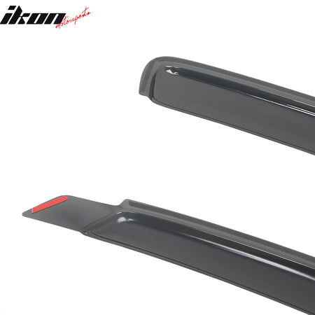 Fits 02-09 Dodge Ram 1500 2500 3500 Quad Cab Window Visors Deflectors In Channel