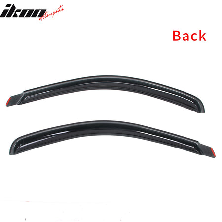 Fits 02-09 Dodge Ram 1500 2500 3500 Standard Cab Window Visors Guards In-Channel
