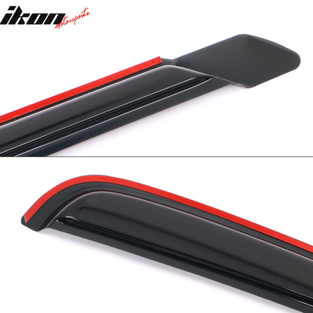 Fits 02-09 Dodge Ram 1500 2500 3500 Standard Cab Window Visors Guards In-Channel