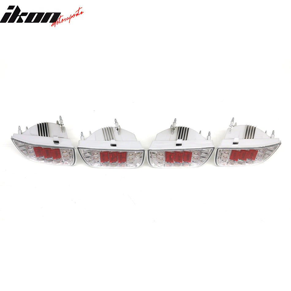 Fit 2010-2013 Chevrolet Camaro Tail Lights W/Chrome Housing Clear Lens