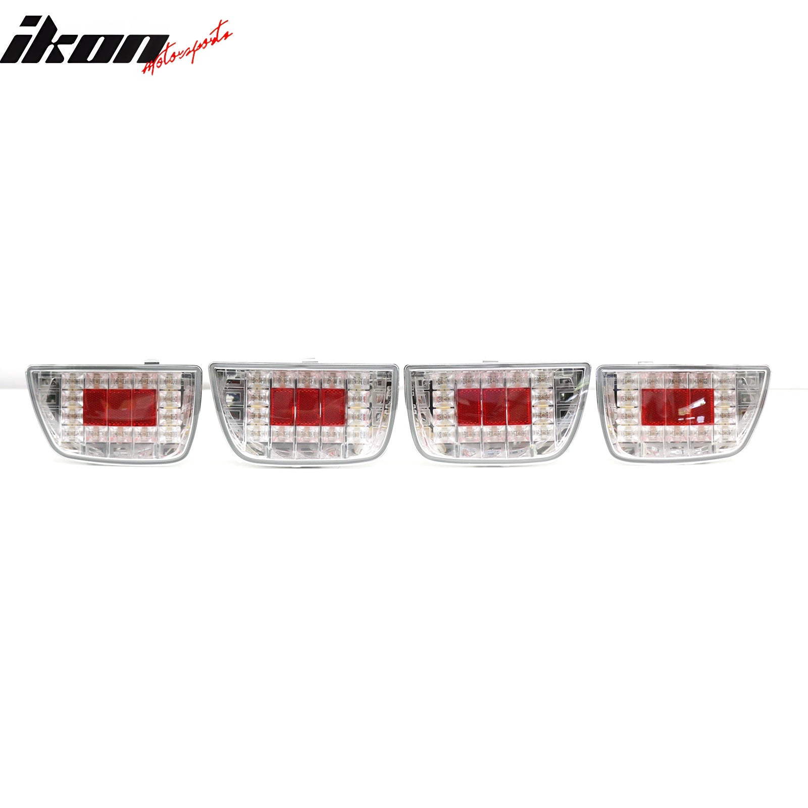 Fits 10-13 Chevrolet Camaro Left Right Tail Lights Rear Brake Lamps Clear Lens