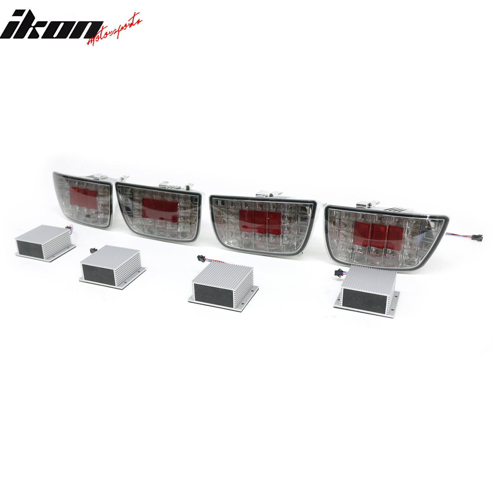Fits 10-13 Chevrolet Camaro Left Right Tail Lights Rear Brake Lamps Smoke Lens