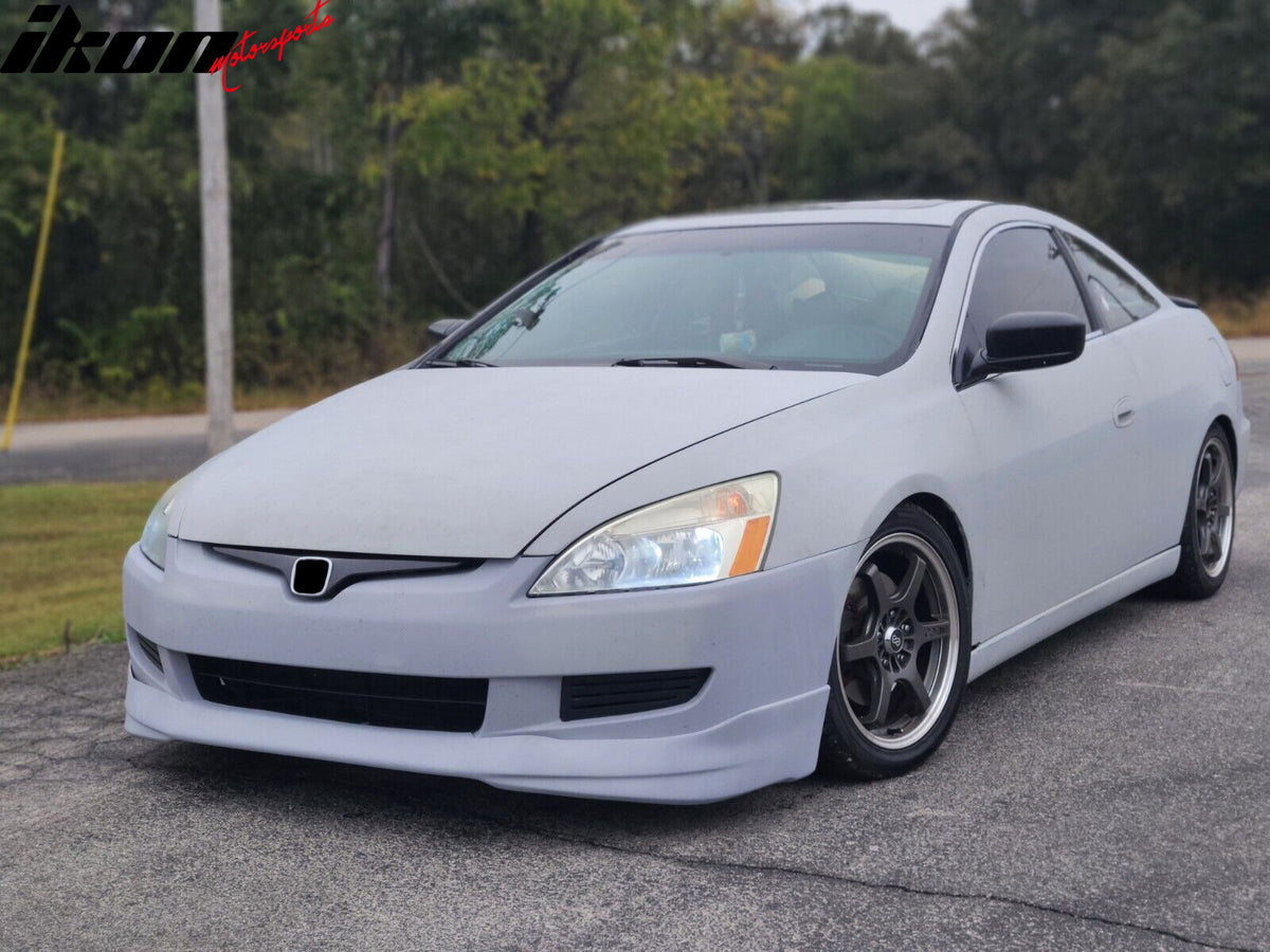 Fits 03-05 Honda Accord 2DR Coupe HFP Style PU Front Bumper Lip Spoiler Splitter