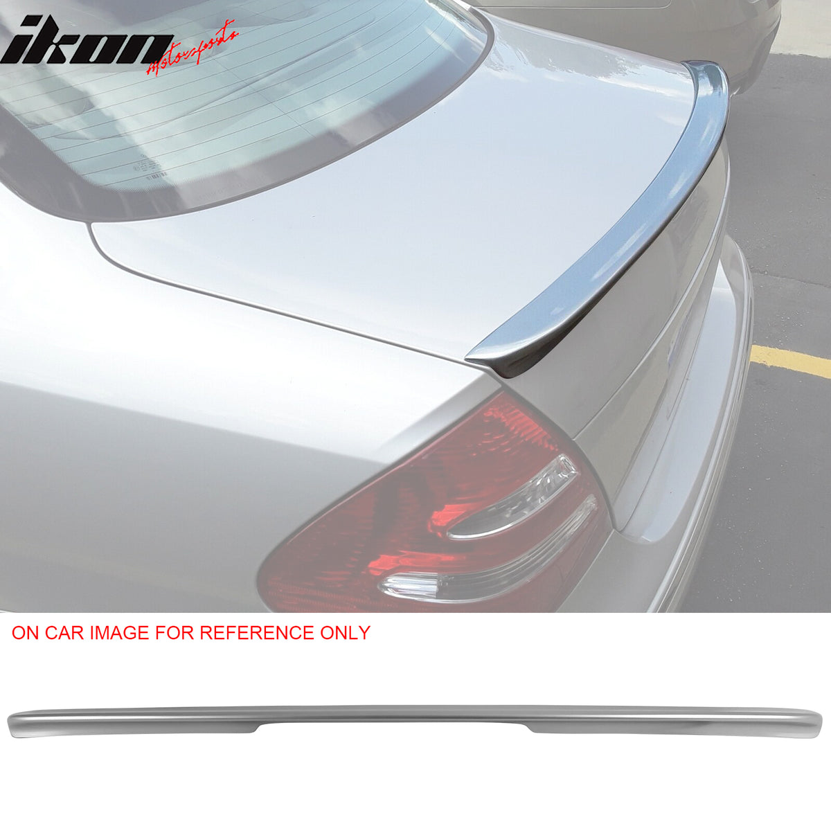 Fits 03-05 Benz W211 Trunk + Roof Spoiler Painted #775 Iridium Silver Metallic