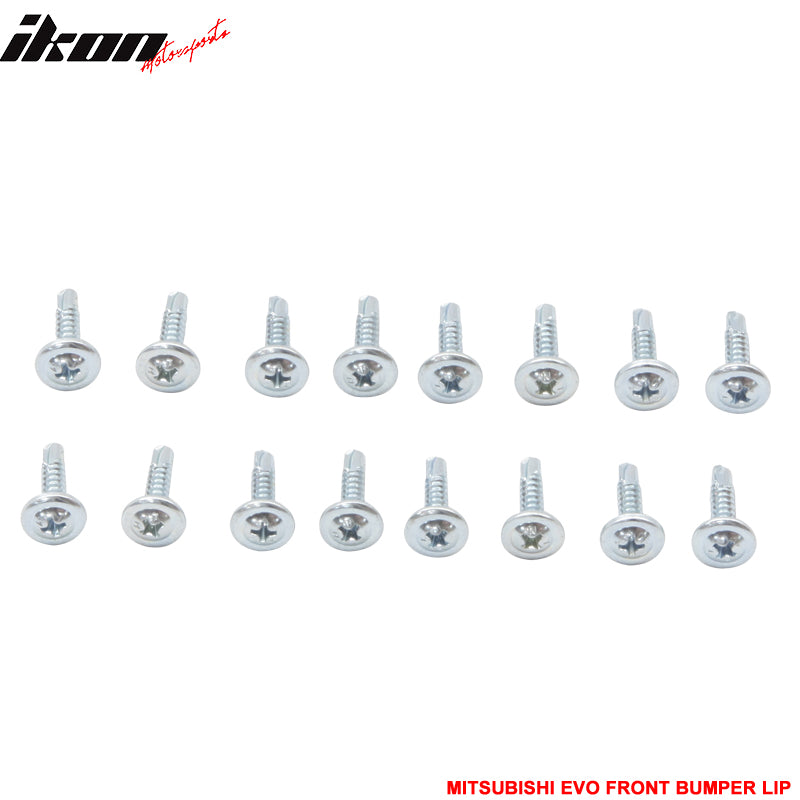 Fits 03-05 Mitsubishi Lancer EVO 8 Front Bumper Lip Unpainted PU Lower Spoiler