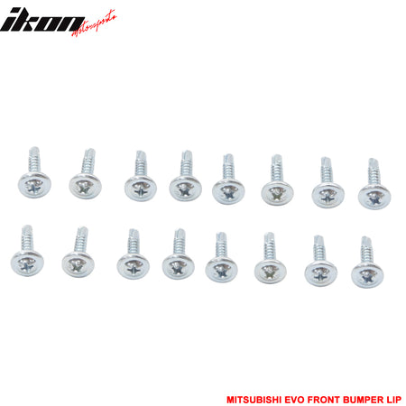 Fits 03-05 Mitsubishi Lancer EVO 8 Front Bumper Lip Unpainted PU Lower Spoiler