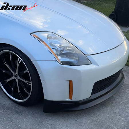 Fits 03-05 Nissan Fairlady Z33 350Z V Style Front Bumper Lip Spoiler PU Splitter