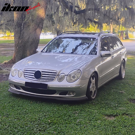 Fits 03-06 Benz E-Class W211 H Style Front Bumper Lip Spoiler Splitter PP