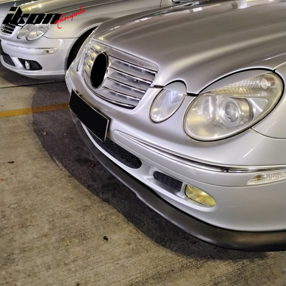 Fits 03-06 Benz E-Class W211 H Style Front Bumper Lip Spoiler Splitter PP