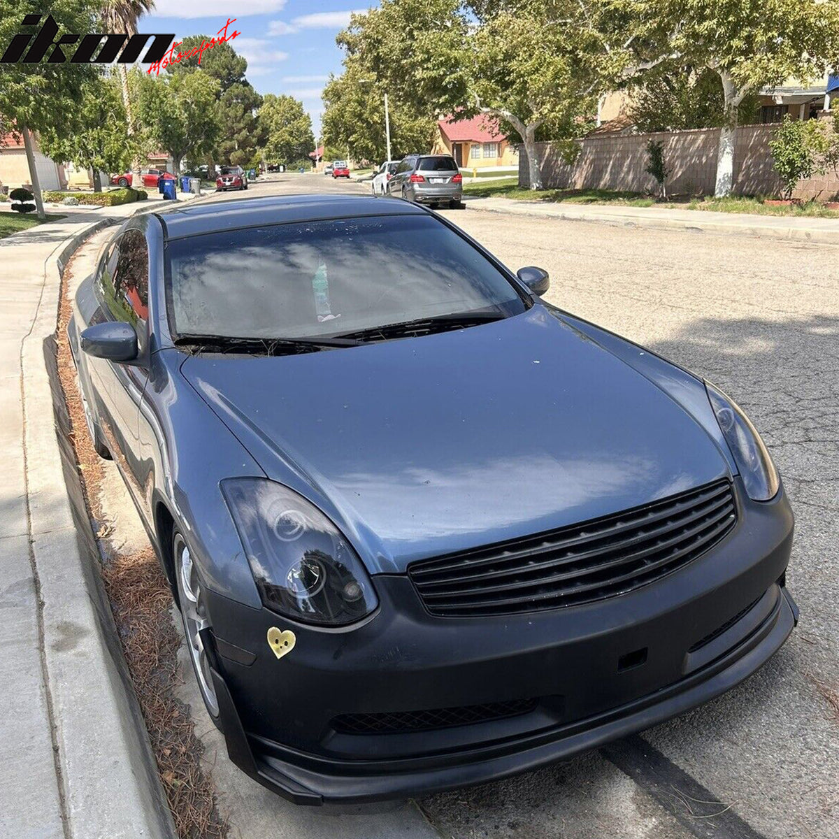 Fits 03-06 Infiniti G35 Coupe N1 Style Front Bumper Lip Splitter Corner Winglets