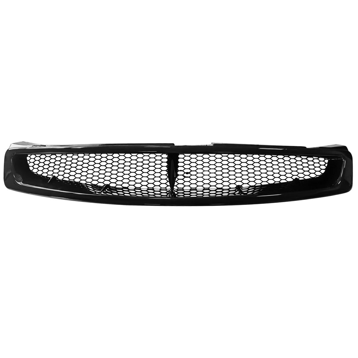 For 03-07 Infiniti G35 Coupe JDM Style Front Bumper Upper Grille Gloss Black ABS