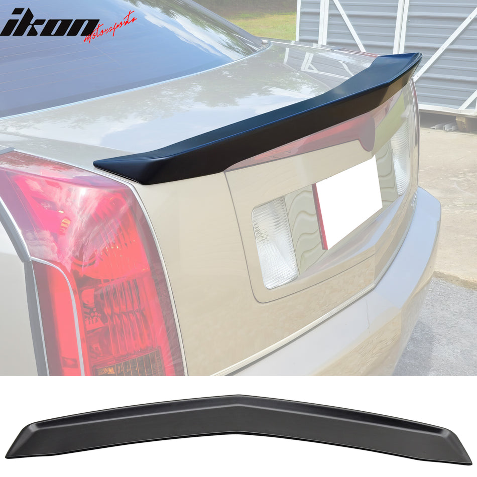 2003-2007 Cadillac CTS OE Style Primer Black Rear Trunk Spoiler ABS