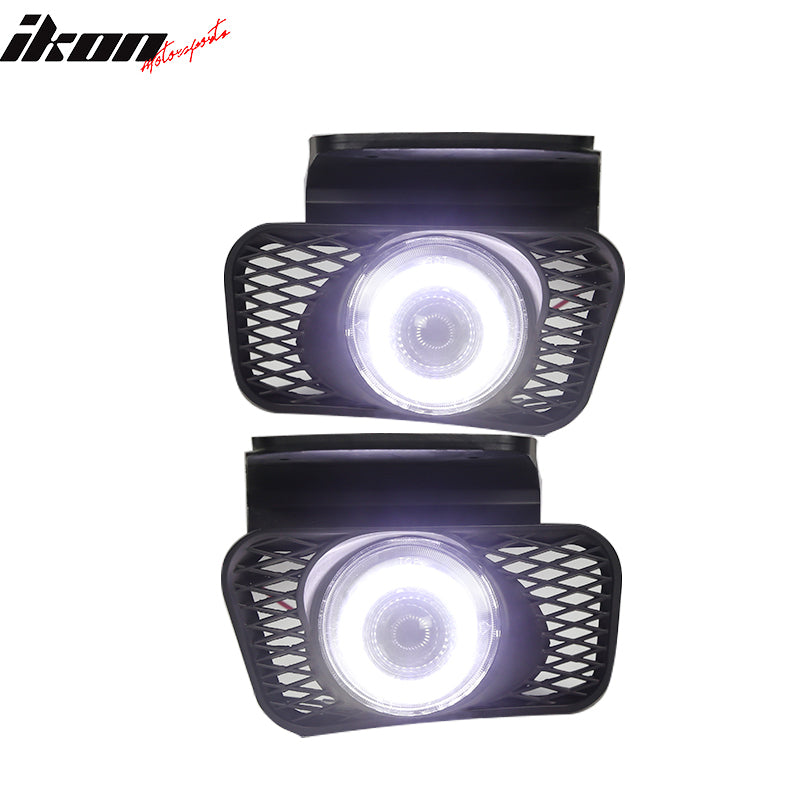 Fits 03-07 Chevy Silverado 02-06 Avalanche LED Halo Projector Bumper Fog Lights Ikon Motorsports Fits 03-07 Chevy Silverado 02-06 Avalanche LED Halo Projector Bumper Fog Lights Ikon Motorsports