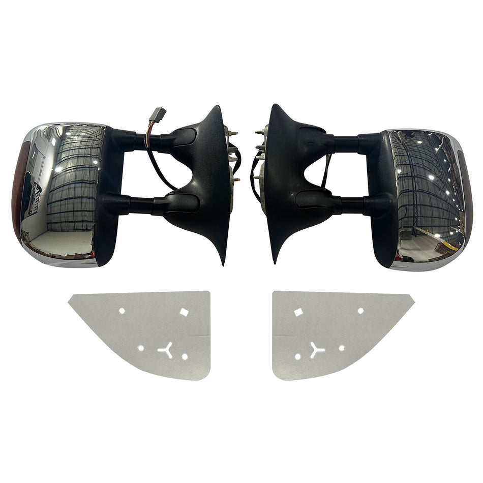 2003-2007 Ford F250/F350 Super Duty Towing Mirrors Chrome Cover w/ LED