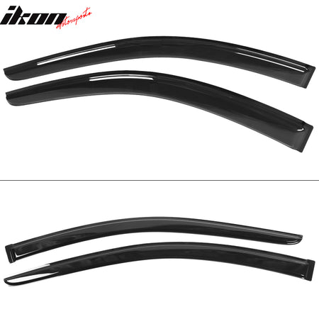 Fits 03-07 Honda Accord 2-Door Coupe Window Visors Acrylic Rain Guard Deflector