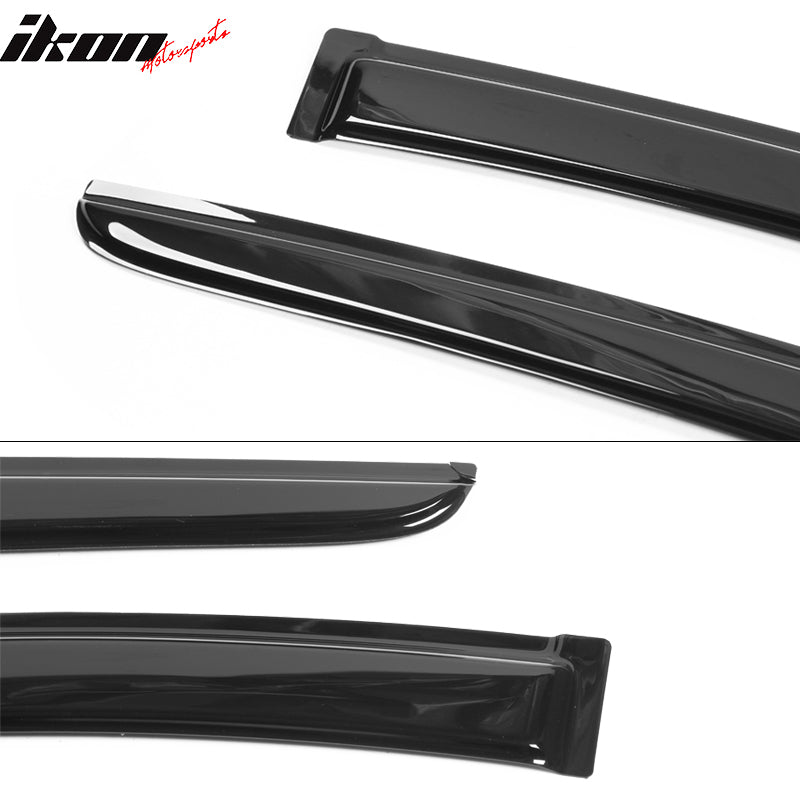 Fits 03-07 Honda Accord 2-Door Coupe Window Visors Acrylic Rain Guard Deflector