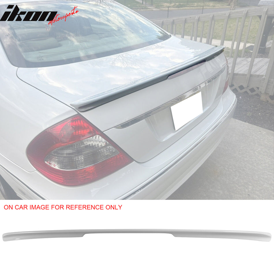2003-2009 Benz W211 Rear Trunk Spoiler Painted #650 Arctic White