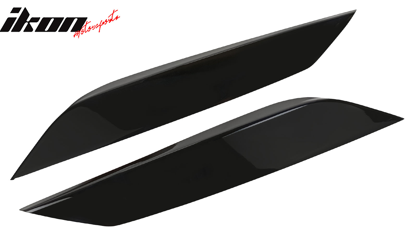 Fits 03-09 Nissan 350Z Headlight Eyelids Eyebrow ABS Painted #KH3 Black Obsidian