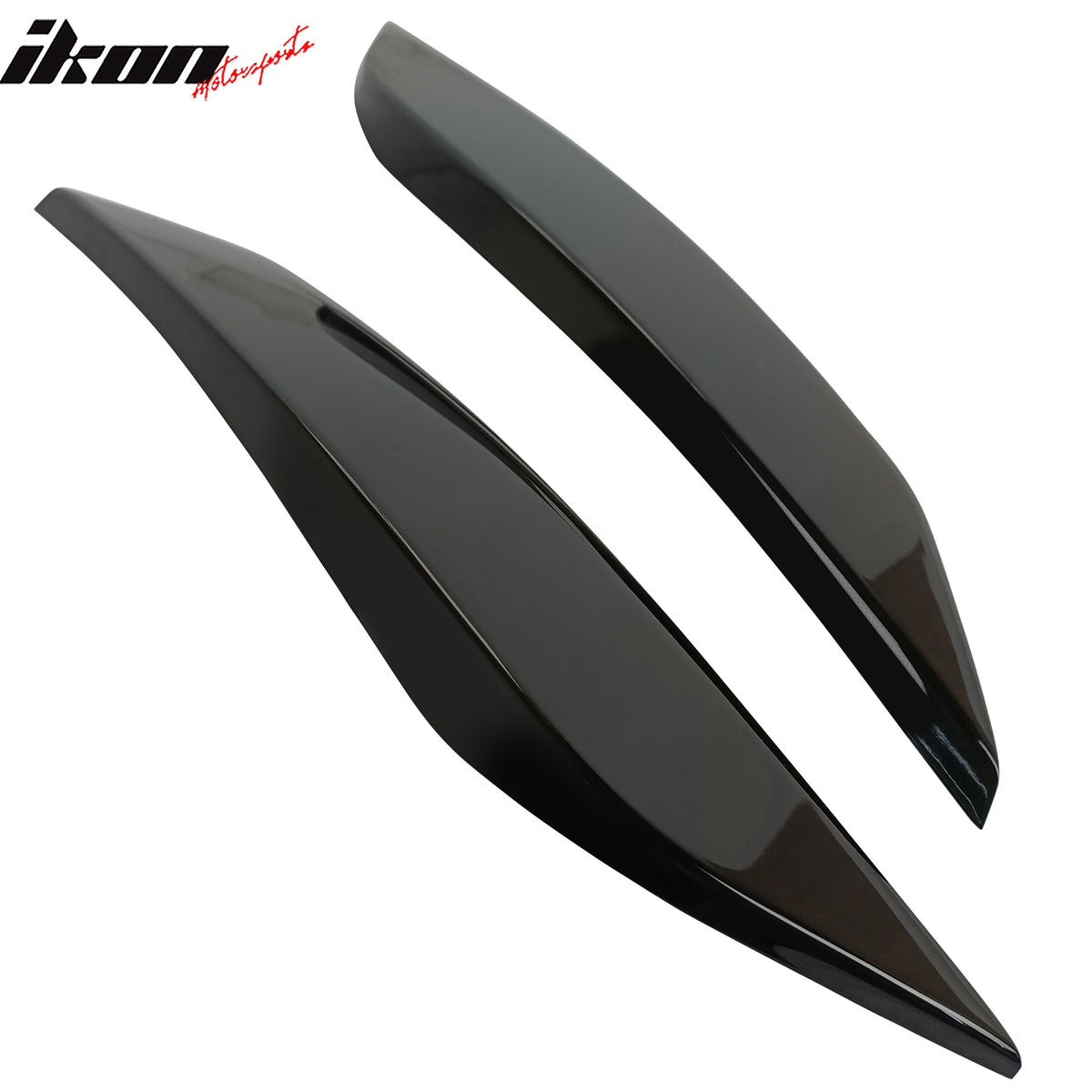 Fits 03-09 Nissan 350Z Headlight Eyelids Eyebrow ABS Painted #KH3 Black Obsidian