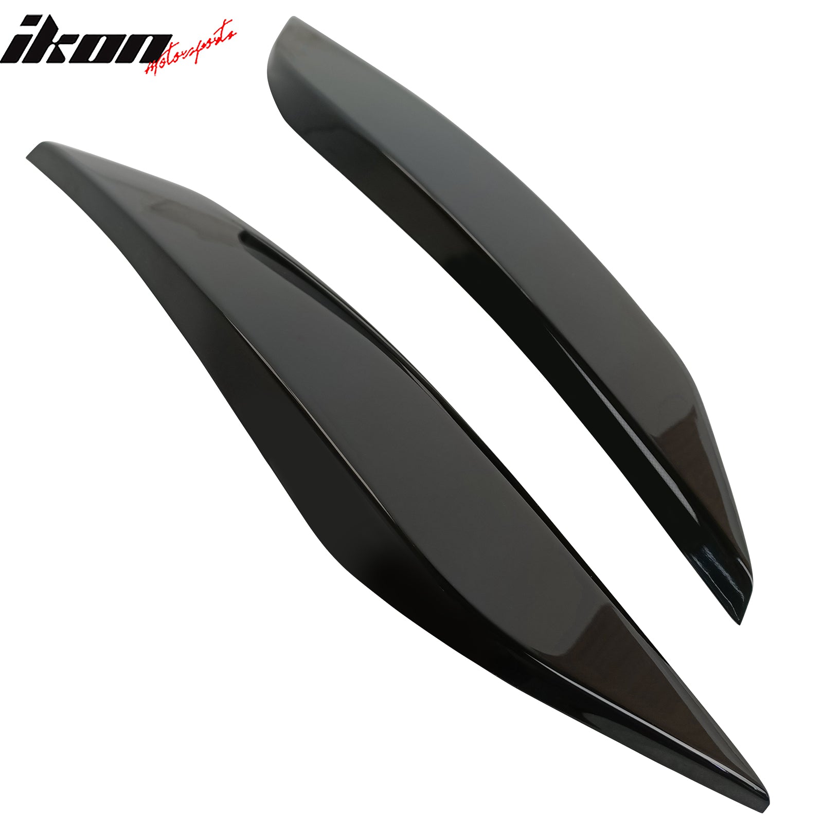 Fits 03-09 Nissan 350Z Headlight Eyelids Eyebrow ABS Painted #KH3 Black Obsidian