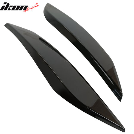 Fits 03-09 Nissan 350Z Headlight Eyelids Eyebrow ABS Painted #KH3 Black Obsidian